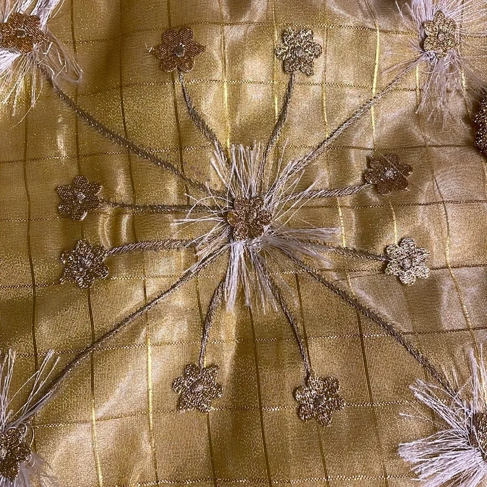 Golden shimmer decor pillow cases jackets zippered  set of 2 textured set of 2
